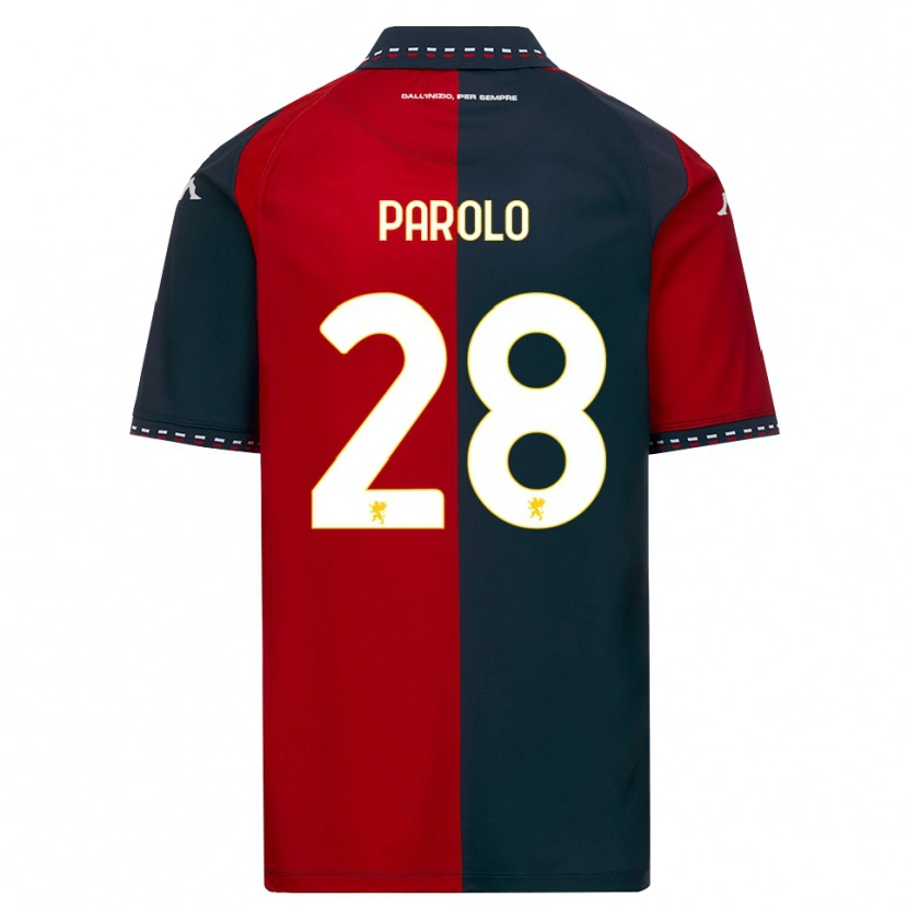 Danxen Criança Camisola Lucrezia Parolo #28 Vermelho Preto Branco Principal 2026/27 Camisa