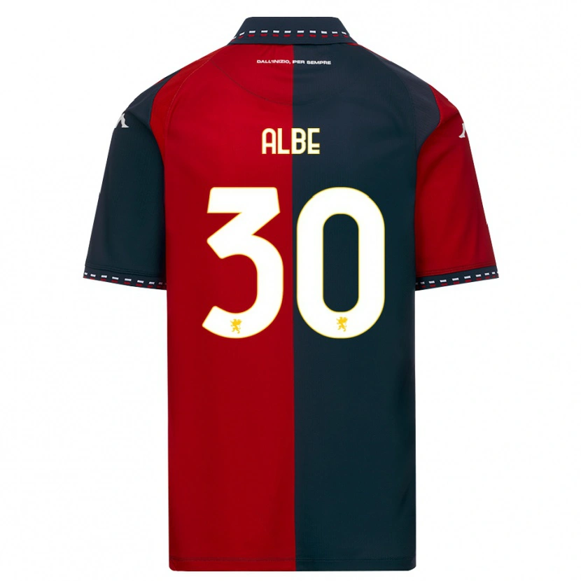 Danxen Criança Camisola Salem Albè #30 Vermelho Preto Branco Principal 2026/27 Camisa