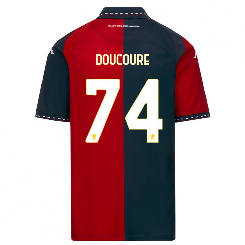 Danxen Criança Camisola Mamedi Doucouré #74 Vermelho Preto Branco Principal 2026/27 Camisa