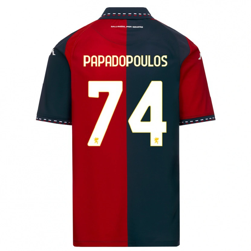 Danxen Criança Camisola Christos Papadopoulos #74 Vermelho Preto Branco Principal 2026/27 Camisa
