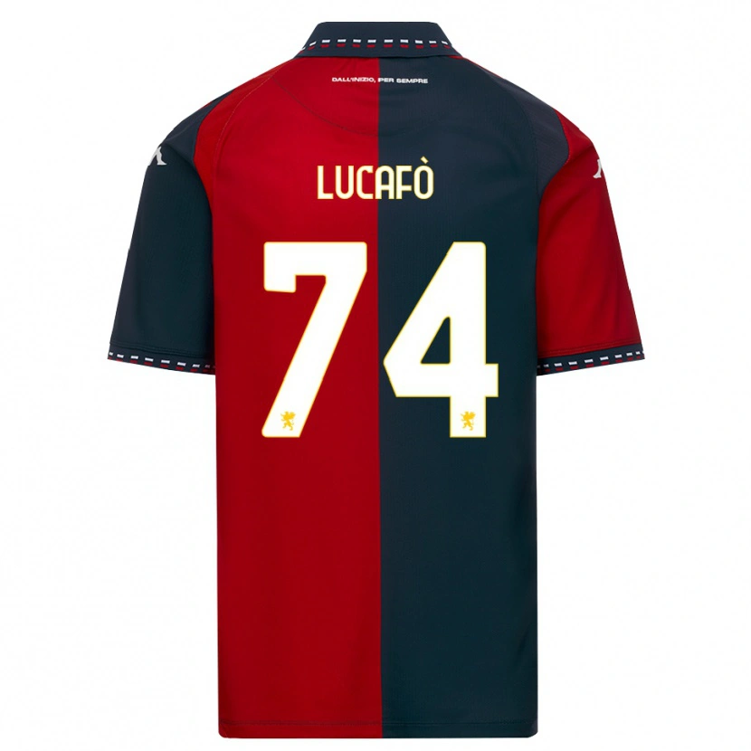 Danxen Criança Camisola Sara Lucafò #74 Vermelho Preto Branco Principal 2026/27 Camisa