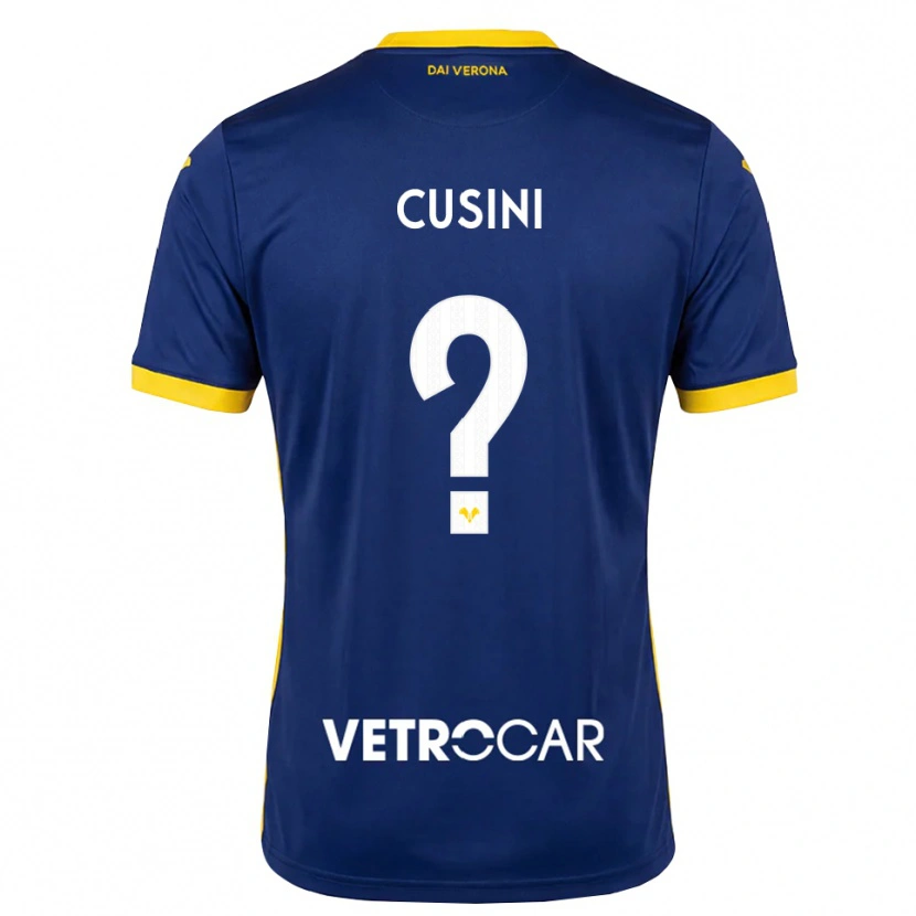 Danxen Criança Camisola Christian Cusini #0 Azul Real Amarelo Branco Principal 2026/27 Camisa