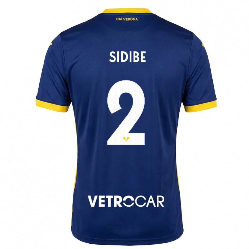 Danxen Criança Camisola Amoro Sidibe #2 Azul Real Amarelo Branco Principal 2026/27 Camisa