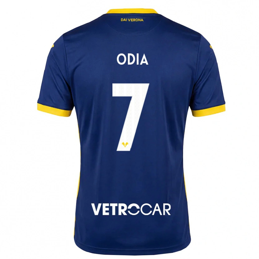 Danxen Criança Camisola David Odia #7 Azul Real Amarelo Branco Principal 2026/27 Camisa