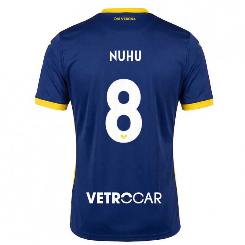 Danxen Criança Camisola Obed Nuhu #8 Azul Real Amarelo Branco Principal 2026/27 Camisa