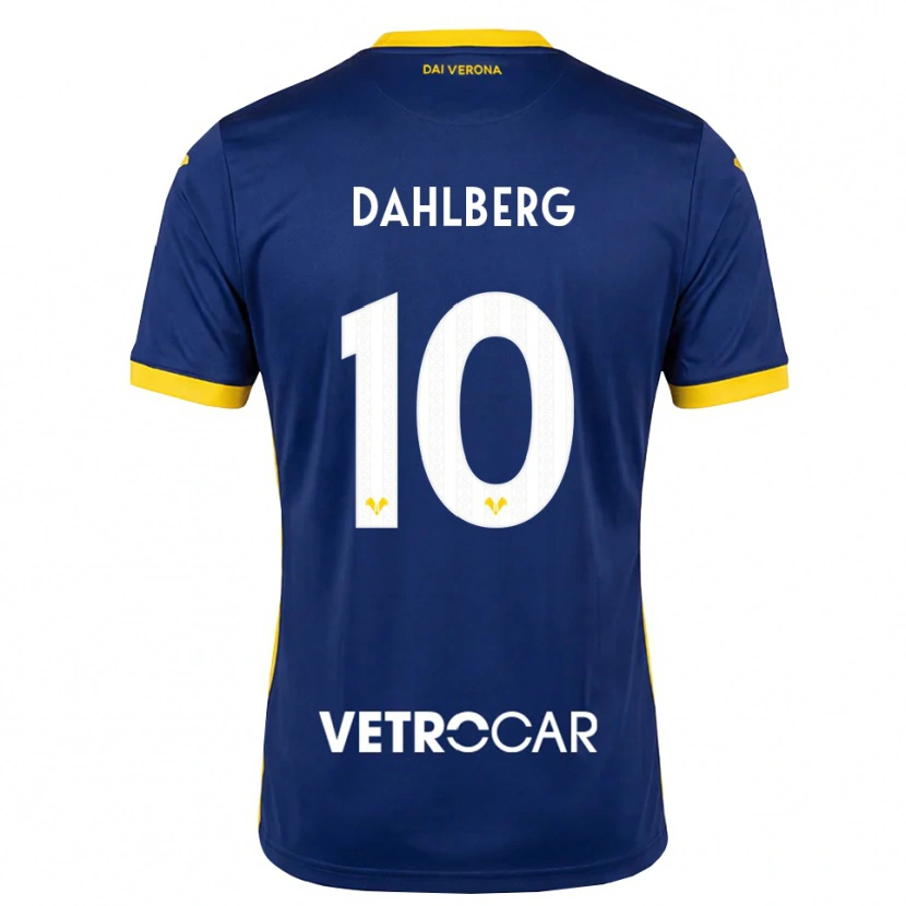 Danxen Criança Camisola Jonna Dahlberg #10 Azul Real Amarelo Branco Principal 2026/27 Camisa