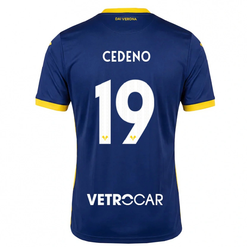 Danxen Criança Camisola Lineth Cedeno #19 Azul Real Amarelo Branco Principal 2026/27 Camisa