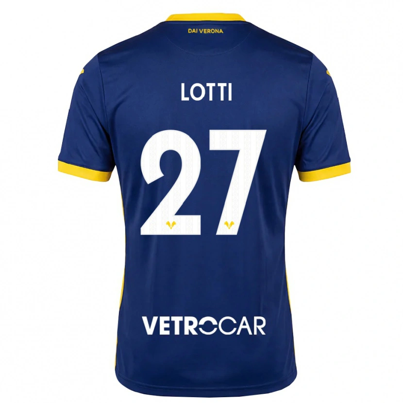 Danxen Criança Camisola Irene Lotti #27 Azul Real Amarelo Branco Principal 2026/27 Camisa
