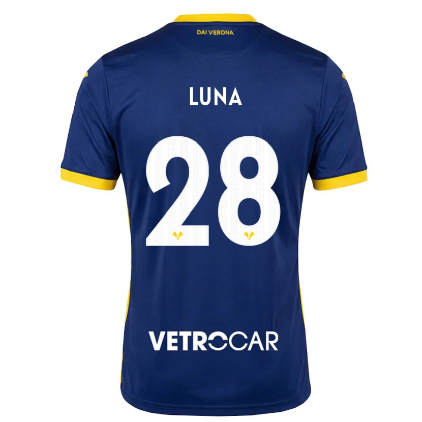 Danxen Criança Camisola Agustín Luna #28 Azul Real Amarelo Branco Principal 2026/27 Camisa