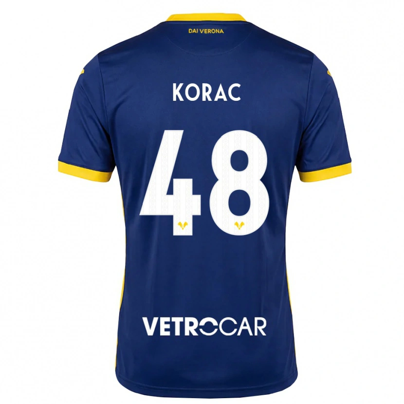 Danxen Criança Camisola Seid Korac #48 Azul Real Amarelo Branco Principal 2026/27 Camisa