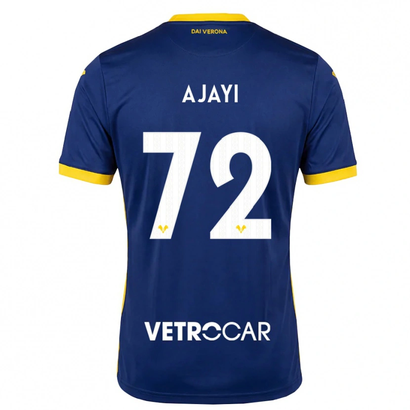 Danxen Criança Camisola Junior Ajayi #72 Azul Real Amarelo Branco Principal 2026/27 Camisa