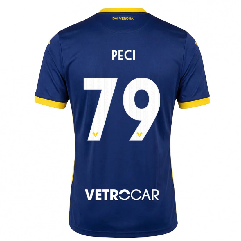 Danxen Criança Camisola Jurgen Peci #79 Azul Real Amarelo Branco Principal 2026/27 Camisa