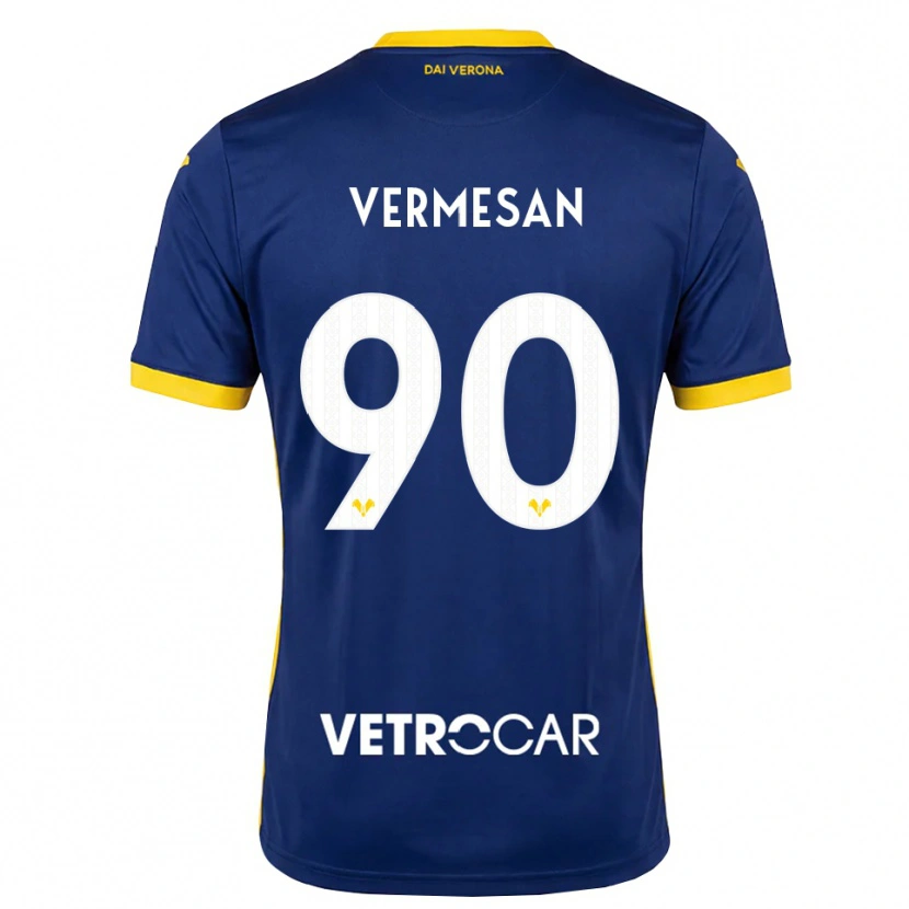Danxen Criança Camisola Ioan Vermeșan #90 Azul Real Amarelo Branco Principal 2026/27 Camisa