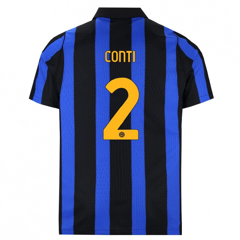 Danxen Criança Camisola Arturo Conti #2 Preto Azul Amarelo Principal 2026/27 Camisa