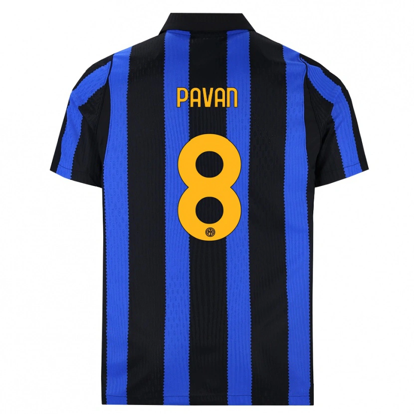 Danxen Criança Camisola Matilde Pavan #8 Preto Azul Amarelo Principal 2026/27 Camisa