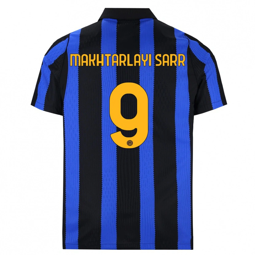 Danxen Criança Camisola Amadou Makhtarlayi Sarr #9 Preto Azul Amarelo Principal 2026/27 Camisa