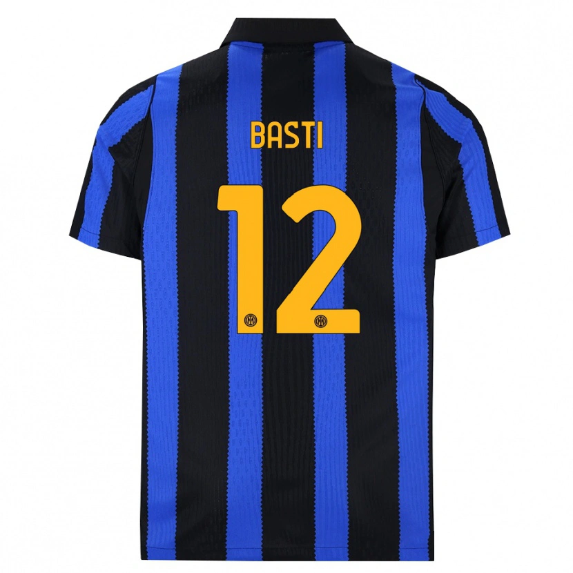 Danxen Criança Camisola Matteo Basti #12 Preto Azul Amarelo Principal 2026/27 Camisa