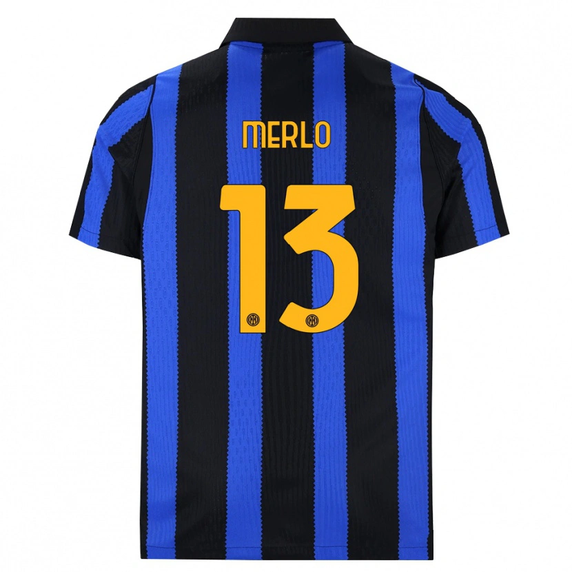 Danxen Criança Camisola Beatrice Merlo #13 Preto Azul Amarelo Principal 2026/27 Camisa
