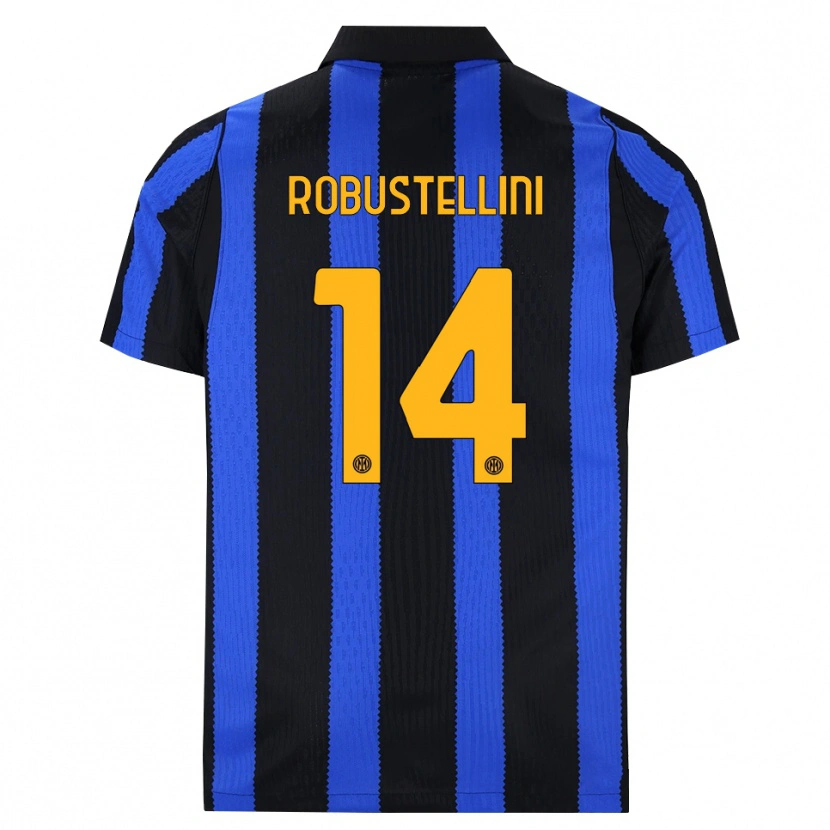 Danxen Criança Camisola Chiara Robustellini #14 Preto Azul Amarelo Principal 2026/27 Camisa