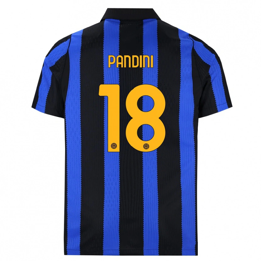 Danxen Criança Camisola Marta Pandini #18 Preto Azul Amarelo Principal 2026/27 Camisa