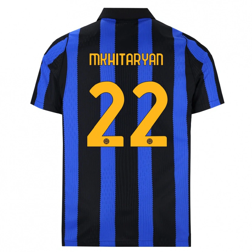 Danxen Criança Camisola Henrikh Mkhitaryan #22 Preto Azul Amarelo Principal 2026/27 Camisa