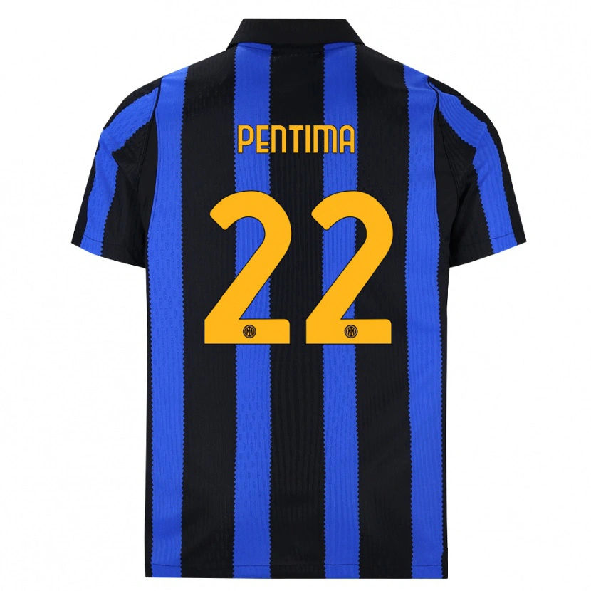 Danxen Criança Camisola Alessandro Pentima #22 Preto Azul Amarelo Principal 2026/27 Camisa