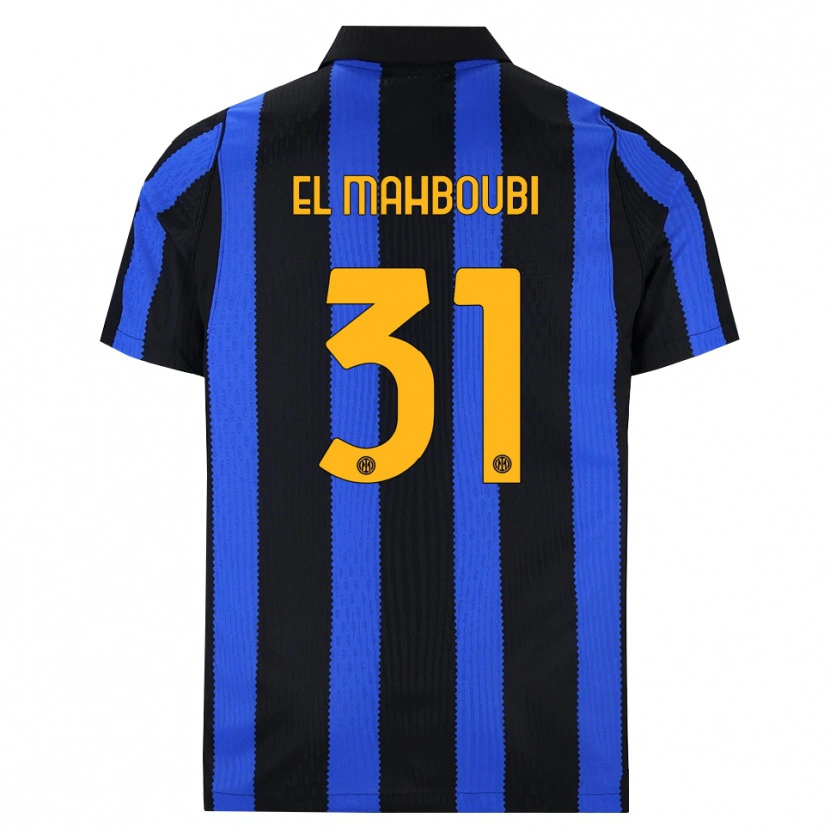 Danxen Criança Camisola Anas El Mahboubi #31 Preto Azul Amarelo Principal 2026/27 Camisa