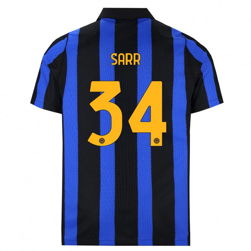 Danxen Criança Camisola Amadou Sarr #34 Preto Azul Amarelo Principal 2026/27 Camisa