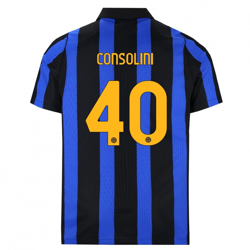 Danxen Criança Camisola Lidia Consolini #40 Preto Azul Amarelo Principal 2026/27 Camisa
