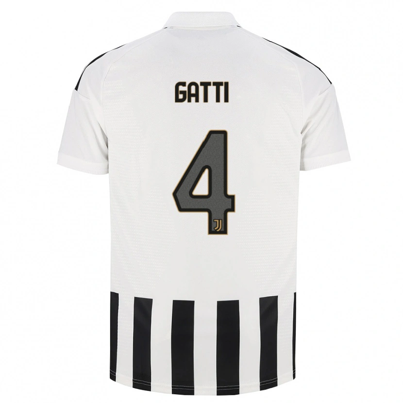 Danxen Criança Camisola Federico Gatti #4 Preto Branco Marrom Principal 2026/27 Camisa