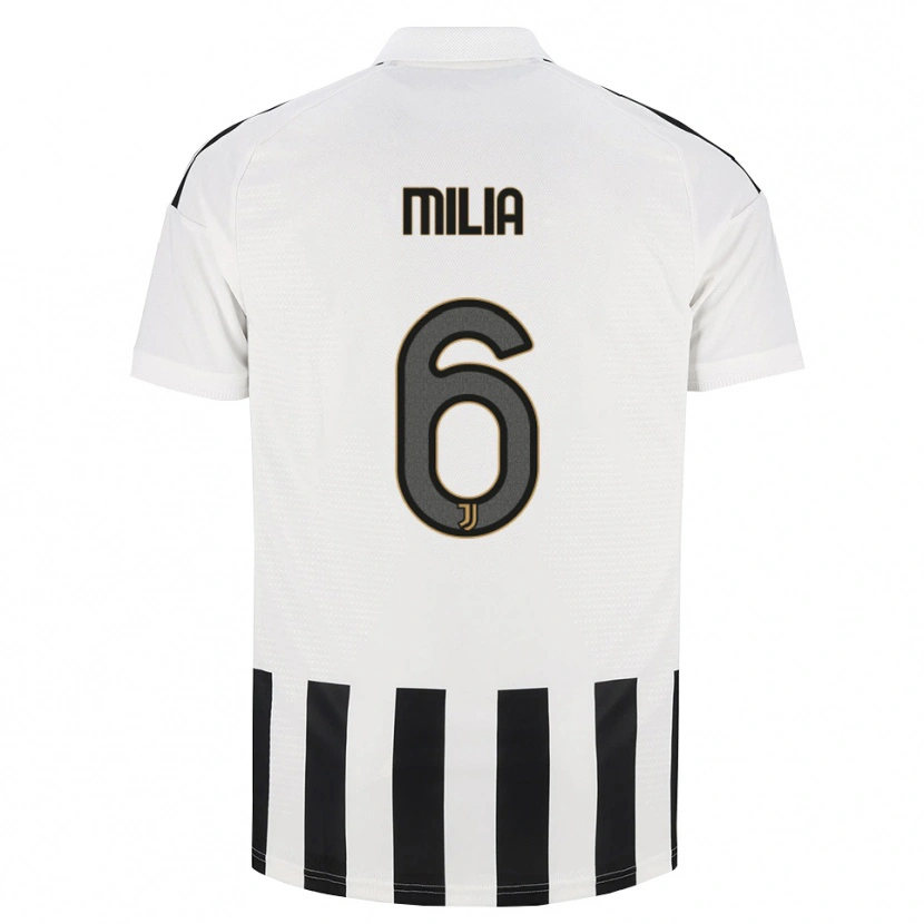 Danxen Criança Camisola Nicolò Milia #6 Preto Branco Marrom Principal 2026/27 Camisa