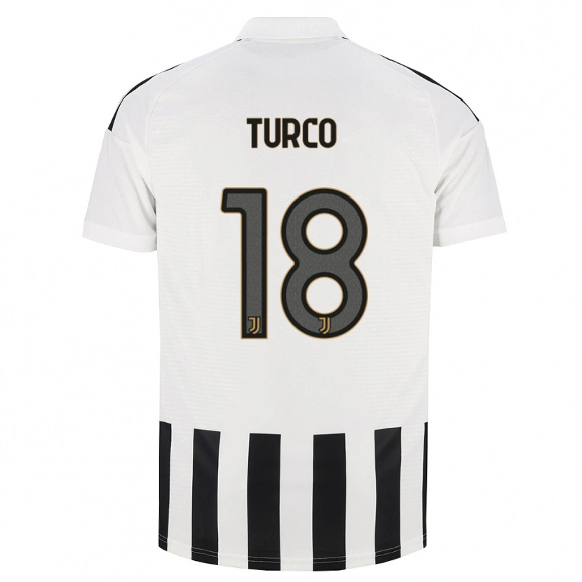 Danxen Criança Camisola Nicolo Turco #18 Preto Branco Marrom Principal 2026/27 Camisa