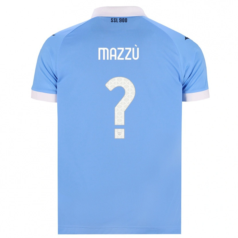 Danxen Criança Camisola Domenico Mazzù #0 Azul Celeste Preto Branco Principal 2026/27 Camisa