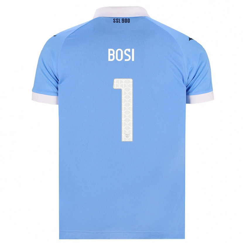 Danxen Criança Camisola Gioele Bosi #1 Azul Celeste Preto Branco Principal 2026/27 Camisa