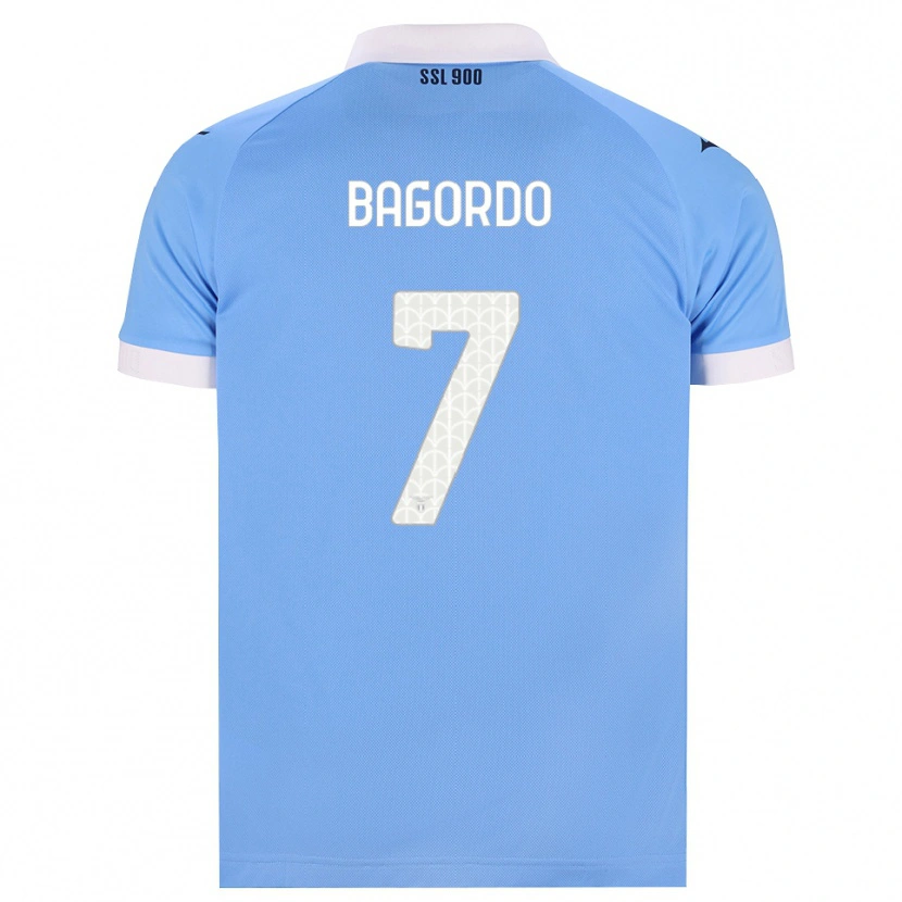 Danxen Criança Camisola Cristian Bagordo #7 Azul Celeste Preto Branco Principal 2026/27 Camisa