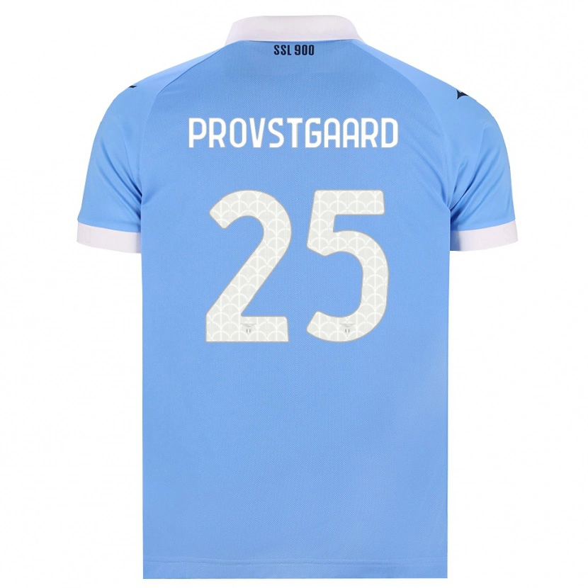 Danxen Criança Camisola Oliver Provstgaard #25 Azul Celeste Preto Branco Principal 2026/27 Camisa