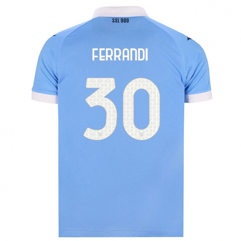 Danxen Criança Camisola Giulia Ferrandi #30 Azul Celeste Preto Branco Principal 2026/27 Camisa