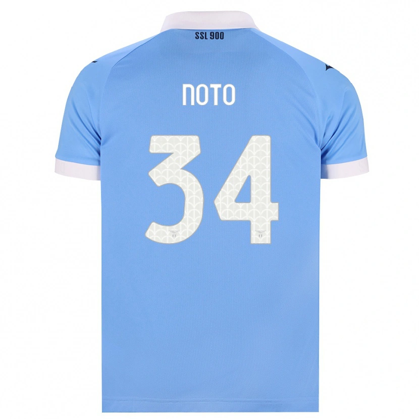 Danxen Criança Camisola Pierpaolo Noto #34 Azul Celeste Preto Branco Principal 2026/27 Camisa