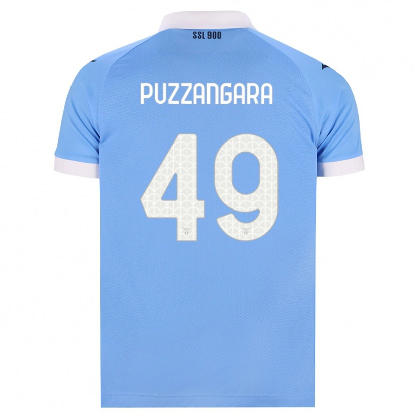 Danxen Criança Camisola Angelo Antonio Puzzangara #49 Azul Celeste Preto Branco Principal 2026/27 Camisa