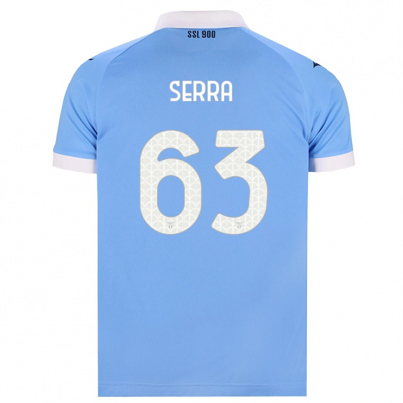 Danxen Criança Camisola Federico Serra #63 Azul Celeste Preto Branco Principal 2026/27 Camisa
