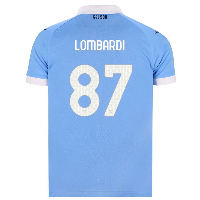 Danxen Criança Camisola Cristiano Lombardi #87 Azul Celeste Preto Branco Principal 2026/27 Camisa