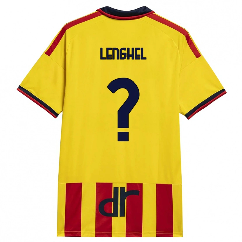 Danxen Criança Camisola Edmond Lenghel #0 Amarelo Vermelho Principal 2026/27 Camisa