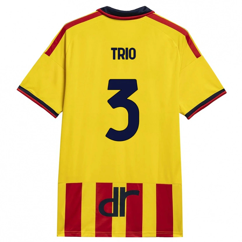 Danxen Criança Camisola Stefano Trio #3 Amarelo Vermelho Principal 2026/27 Camisa