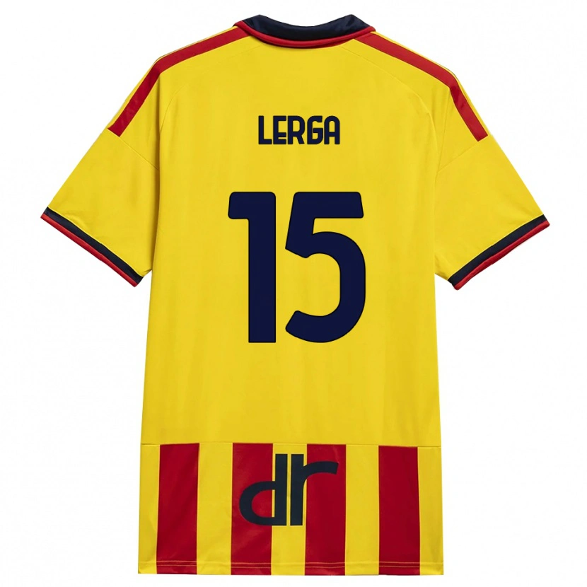 Danxen Criança Camisola Roko Lerga #15 Amarelo Vermelho Principal 2026/27 Camisa