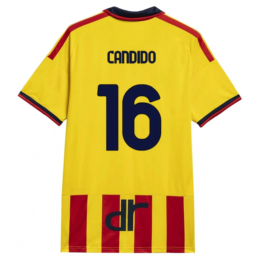 Danxen Criança Camisola Filippo Candido #16 Amarelo Vermelho Principal 2026/27 Camisa