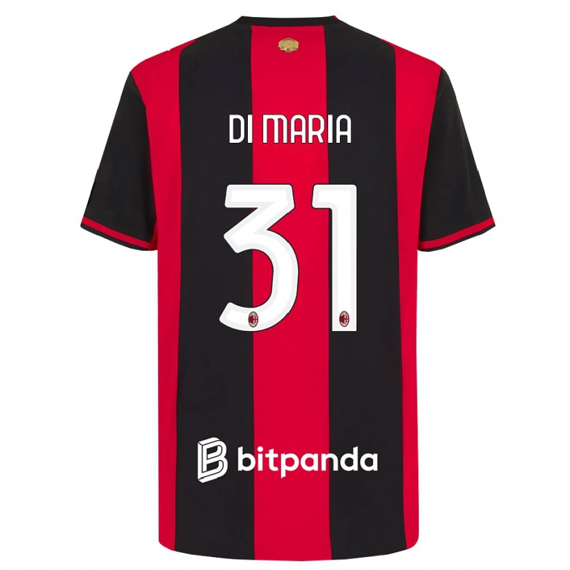 Danxen Criança Camisola Alessandro Di Maria #31 Vermelho Preto Branco Principal 2026/27 Camisa