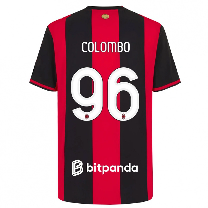 Danxen Criança Camisola Leonardo Colombo #96 Vermelho Preto Branco Principal 2026/27 Camisa