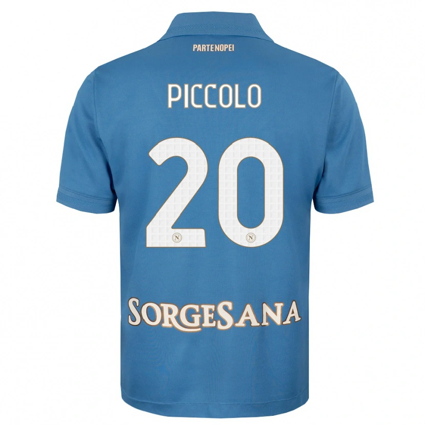 Danxen Criança Camisola Salvatore Piccolo #20 Azul Bruma Branco Principal 2026/27 Camisa