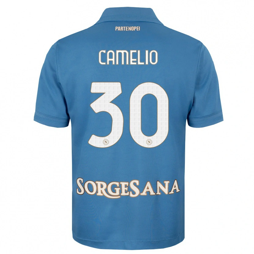 Danxen Criança Camisola Umberto Camelio #30 Azul Bruma Branco Principal 2026/27 Camisa