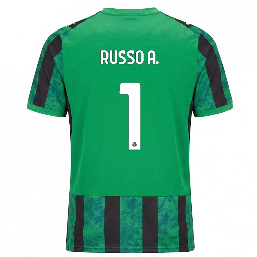 Danxen Criança Camisola Alessandro Russo #1 Verde Preto Branco Principal 2026/27 Camisa